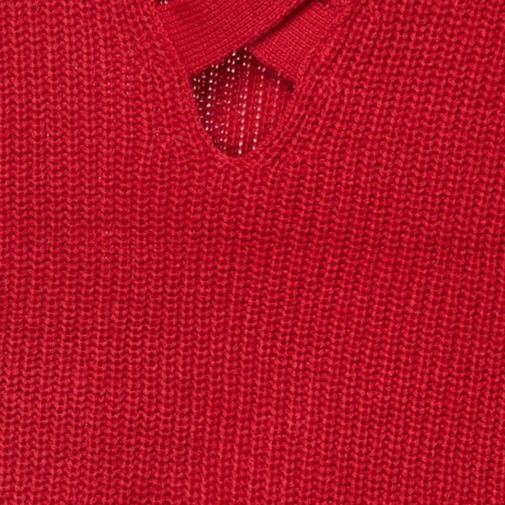 RED KNIT SWEATER - Picture 2 of 4